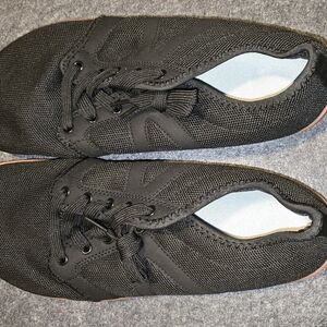 Men's Black Lace-Up Sneakers